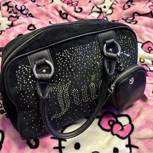 Juicy Couture Black Studded Shoulder Bag